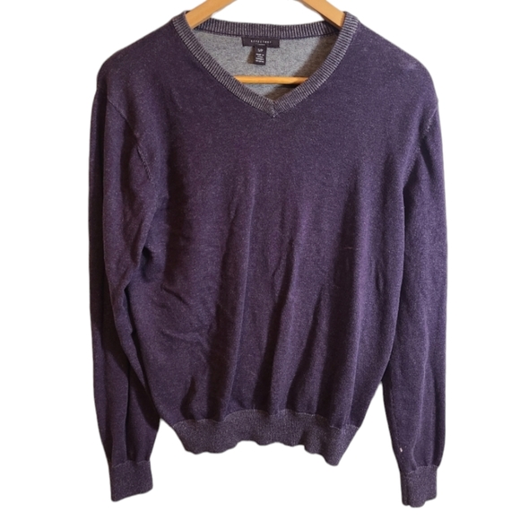 Refectory London Vneck 100% Cotton Sweater - Picture 1 of 7